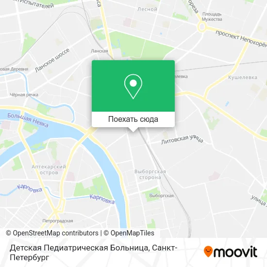 Карта Детская Педиатрическая Больница