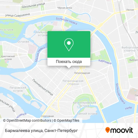 Карта Бармалеева улица