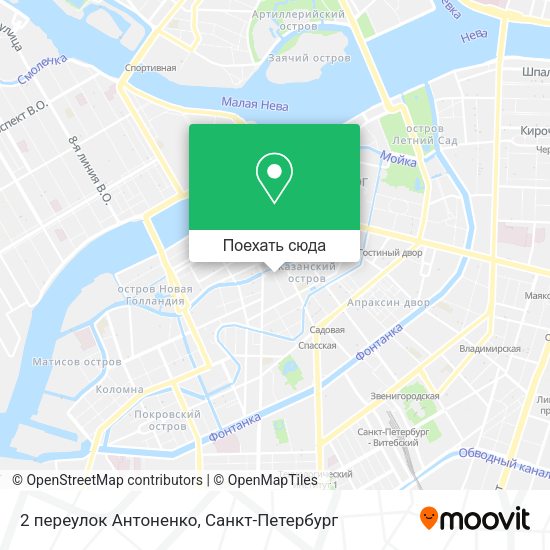 Карта 2 переулок Антоненко