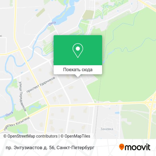 Карта пр. Энтузиастов д. 56