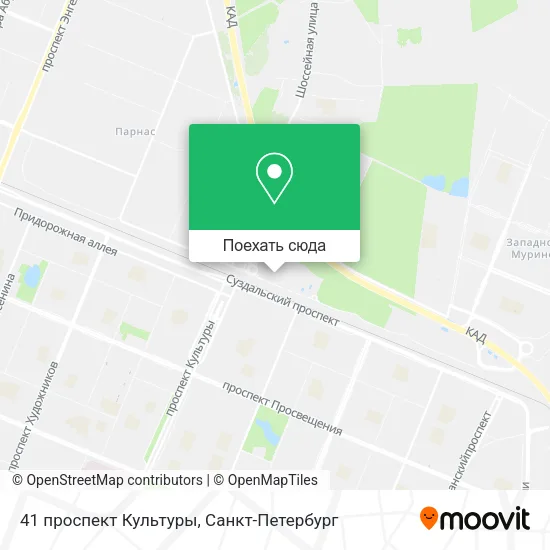 Карта 41 проспект Культуры