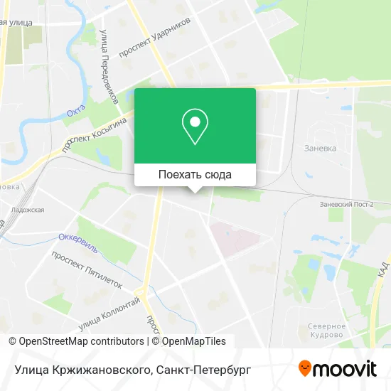 Карта Улица Кржижановского
