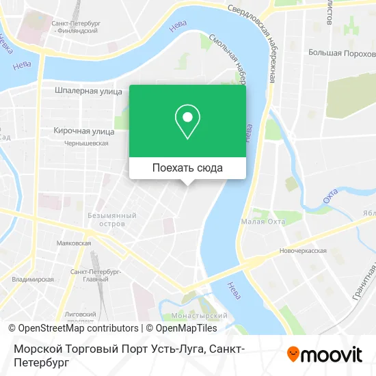 Карта Морской Торговый Порт Усть-Луга