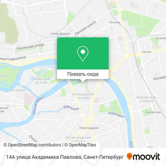 Карта 14А улица Академика Павлова