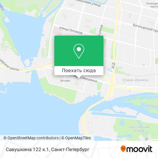 Карта Савушкина 122 к.1