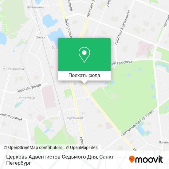 Карта Церковь Адвентистов Седьмого Дня