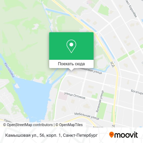 Карта Камышовая ул., 56, корп. 1
