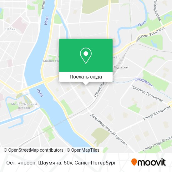 Карта Ост. «просп. Шаумяна, 50»