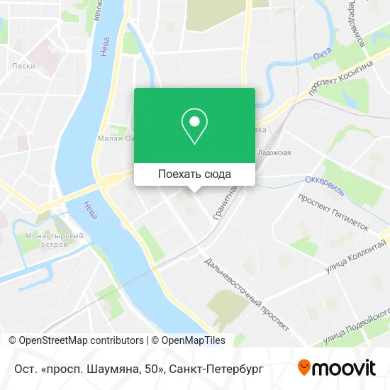 Карта Ост. «просп. Шаумяна, 50»