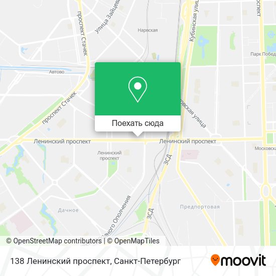 Карта 138 Ленинский проспект