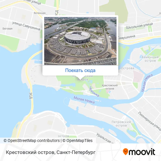 Карта Крестовский остров