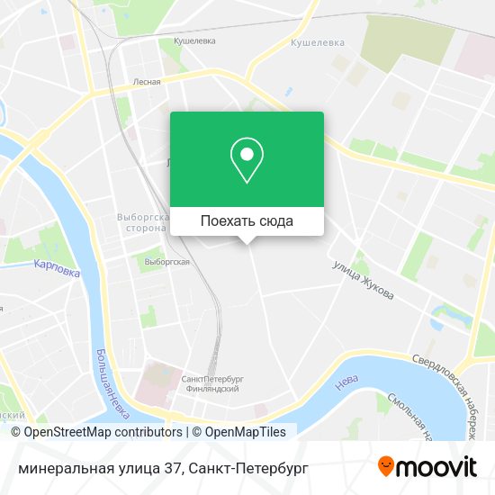 Карта минеральная улица 37