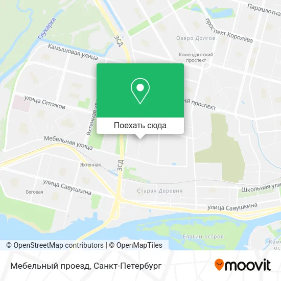 Карта Мебельный проезд