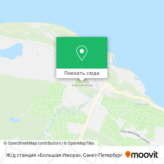 Карта Ж/д станция «Большая Ижора»