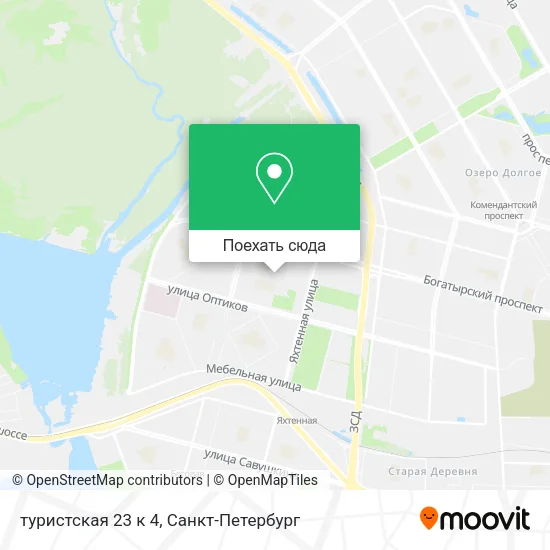 Карта туристская 23 к 4