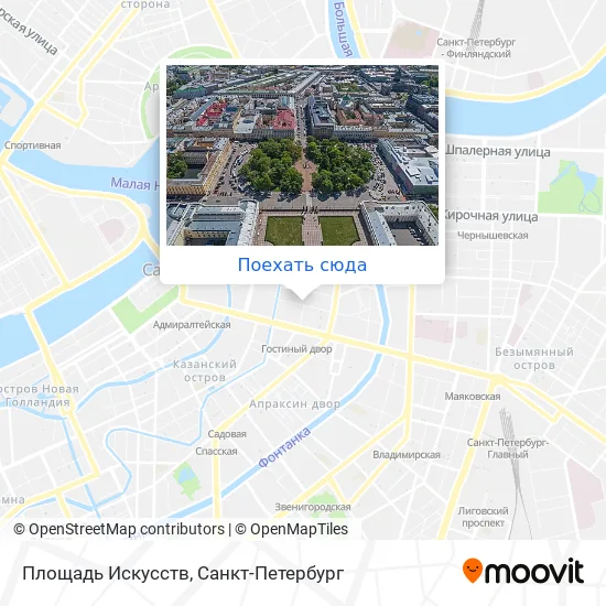 Карта Площадь Искусств