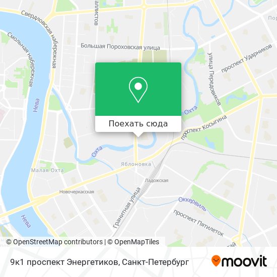 Карта 9к1 проспект Энергетиков