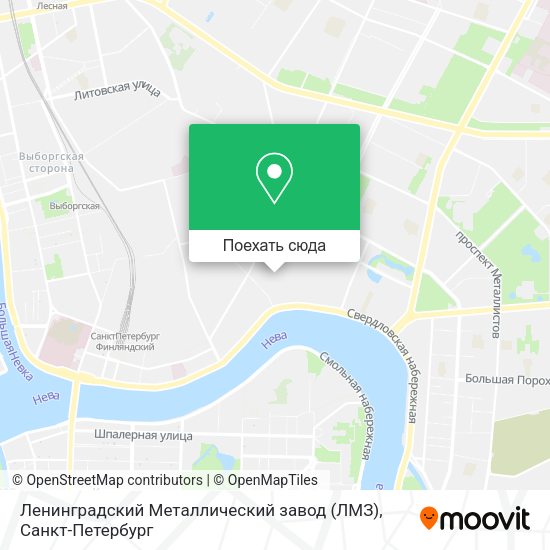 Карта Ленинградский Металлический завод (ЛМЗ)