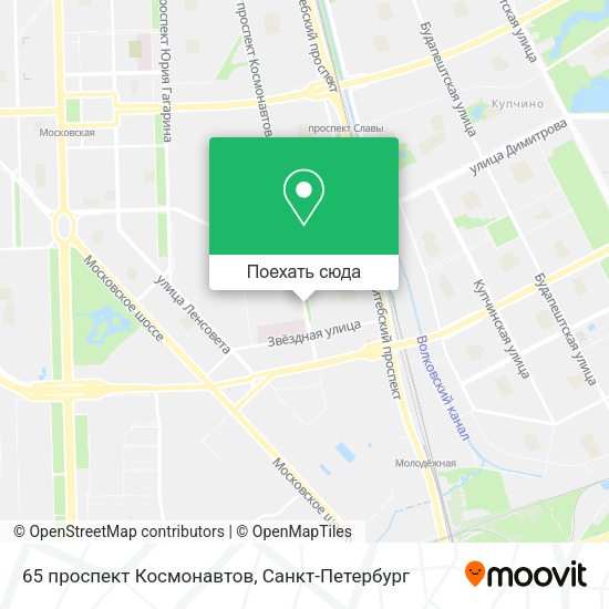 Карта 65 проспект Космонавтов