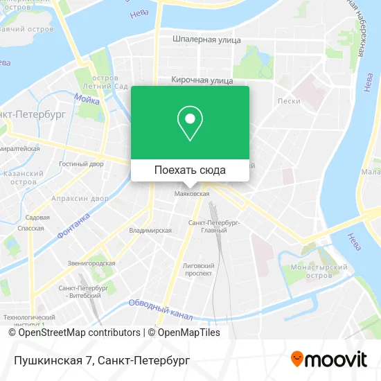 Карта Пушкинская 7