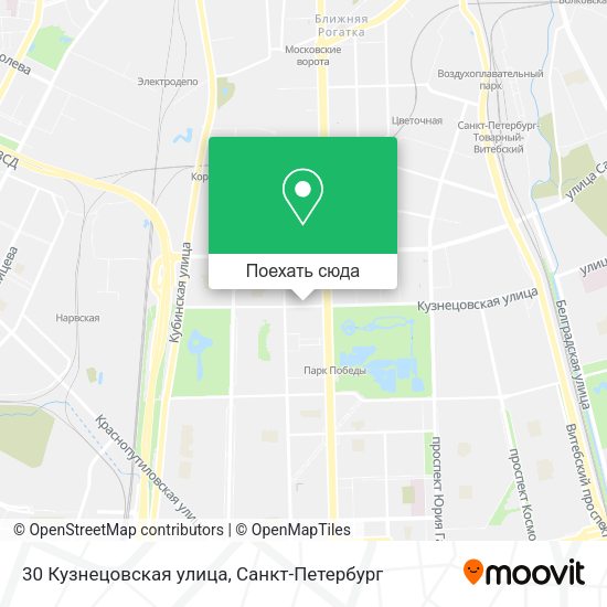 Карта 30 Кузнецовская улица