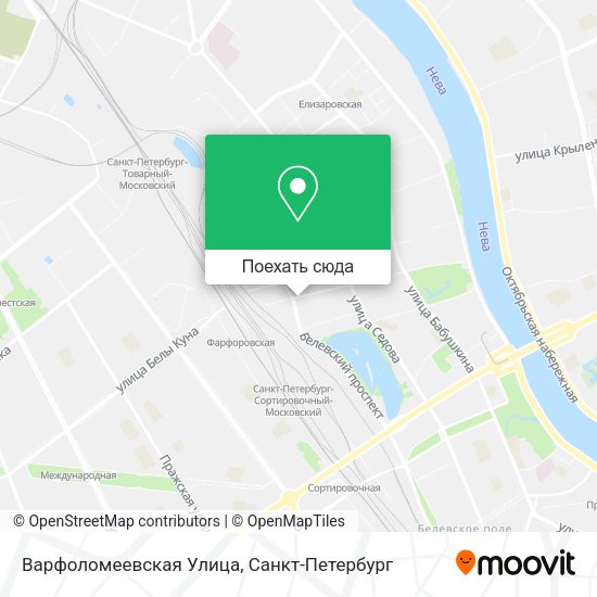 Карта Варфоломеевская Улица