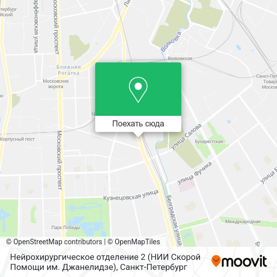 Карта Нейрохирургическое отделение 2 (НИИ Скорой Помощи им. Джанелидзе)