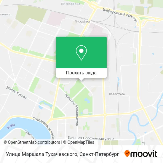 Карта Улица Маршала Тухачевского