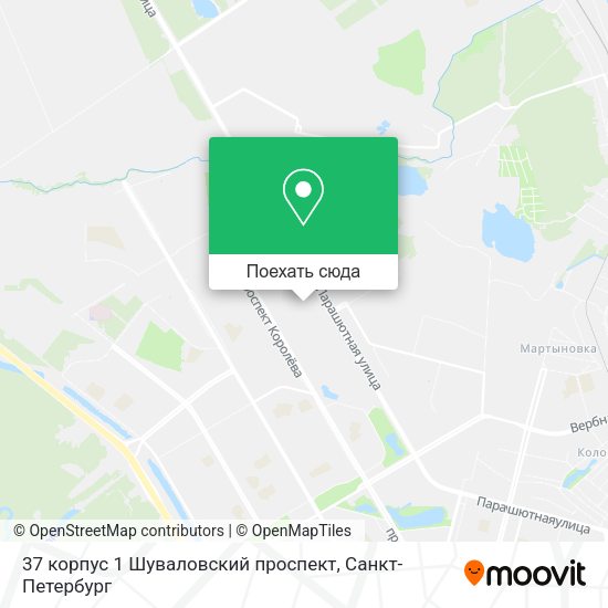 Карта 37 корпус 1 Шуваловский проспект