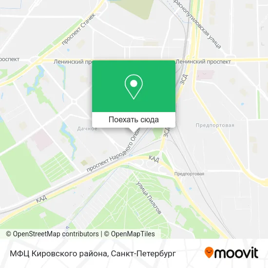 Карта МФЦ Кировского района