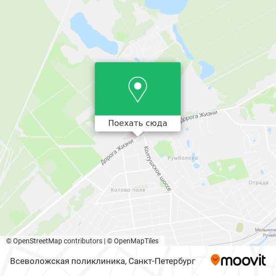 Карта Всеволожская поликлиника