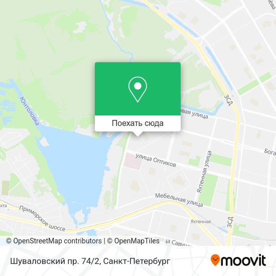 Карта Шуваловский пр. 74/2