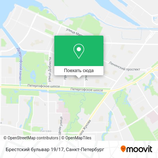 Карта Брестский бульвар 19/17