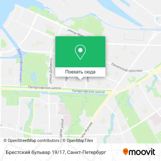 Карта Брестский бульвар 19/17