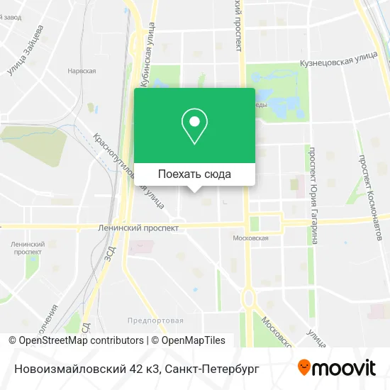 Карта Новоизмайловский 42 к3