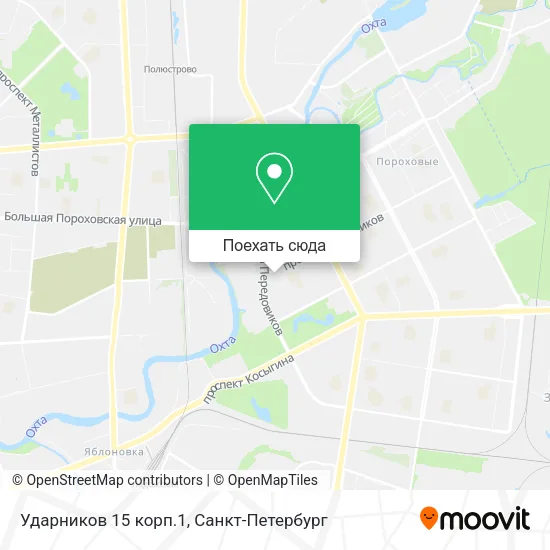 Карта Ударников 15 корп.1