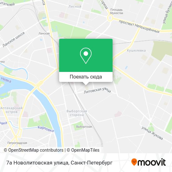 Карта 7a Новолитовская улица