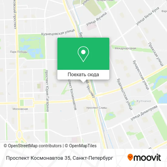 Карта Проспект Космонавтов 35