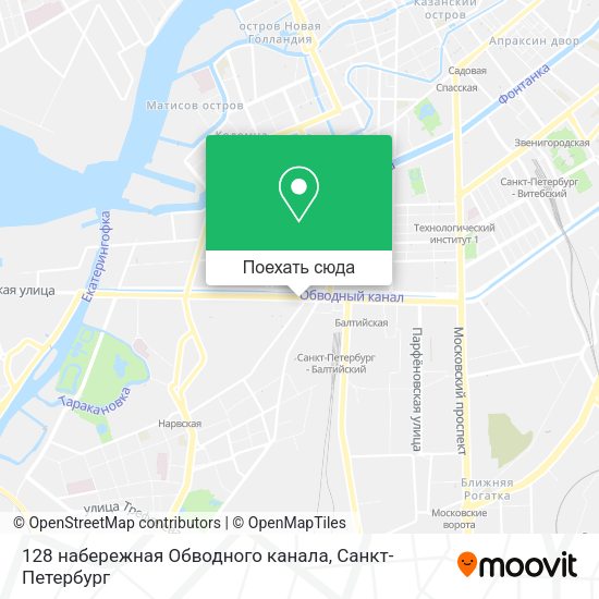 Карта 128 набережная Обводного канала