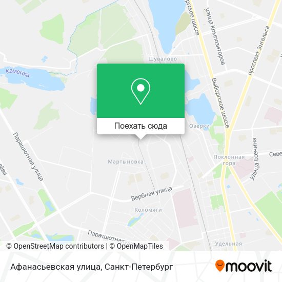 Карта Афанасьевская улица