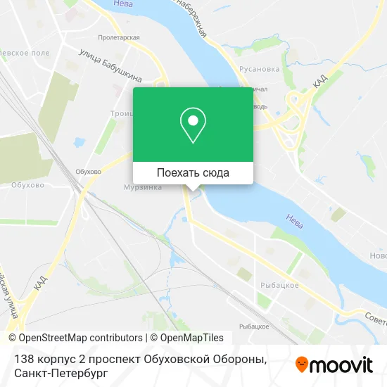 Карта 138 корпус 2 проспект Обуховской Обороны