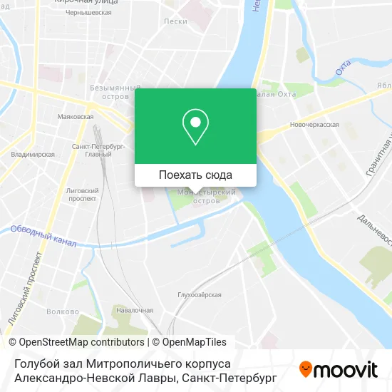 Карта Голубой зал Митрополичьего корпуса Александро-Невской Лавры