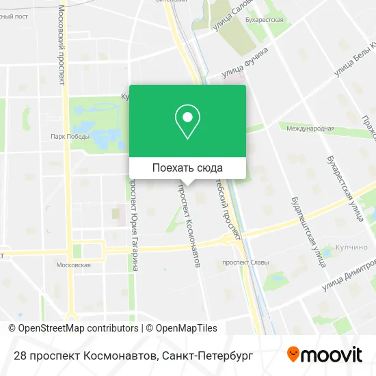 Карта 28 проспект Космонавтов