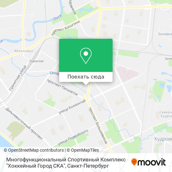 Карта Многофункциональный Спортивный Комплекс "Хоккейный Город СКА"