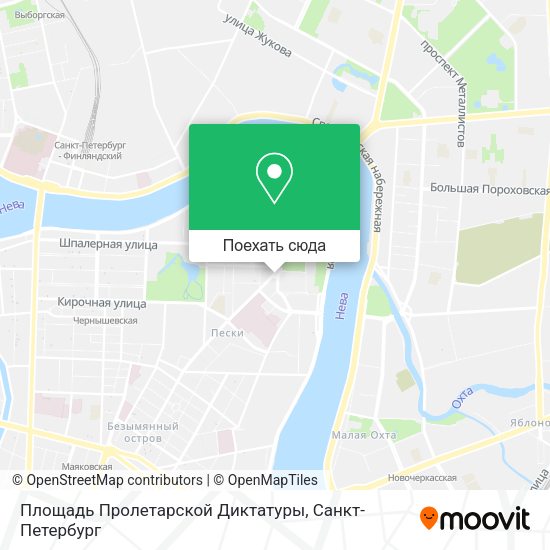 Карта Площадь Пролетарской Диктатуры