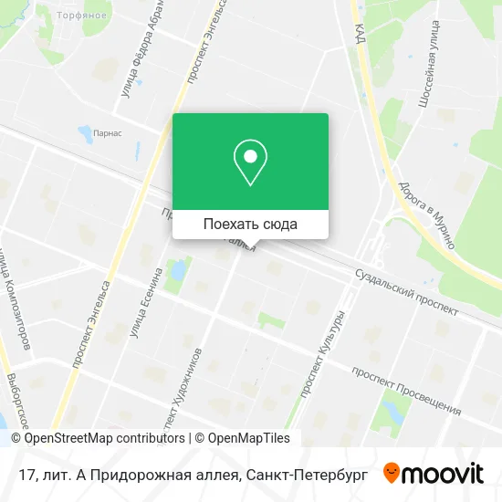 Карта 17, лит. А Придорожная аллея
