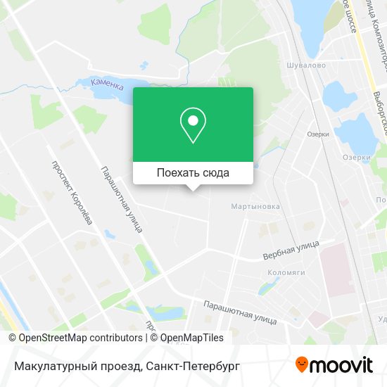 Карта Макулатурный проезд