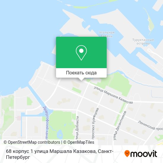 Карта 68 корпус 1 улица Маршала Казакова