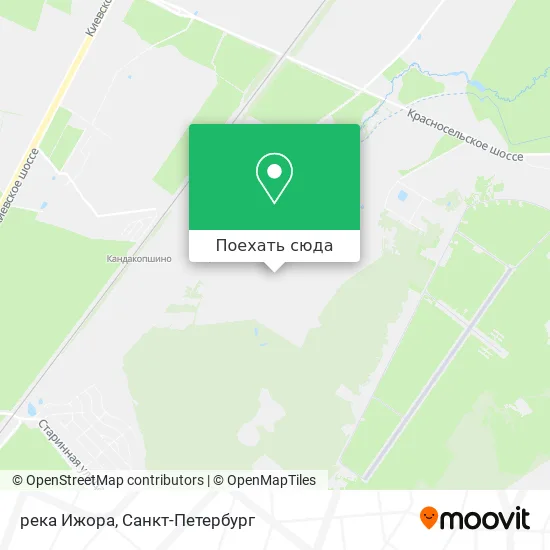 Карта река Ижора