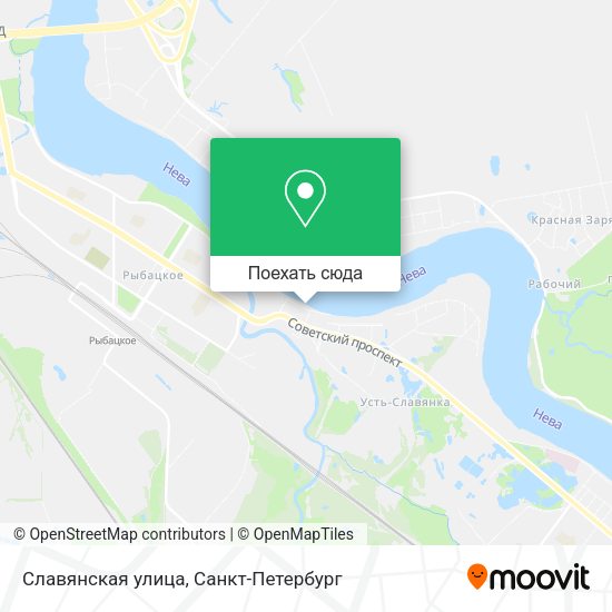 Карта Славянская улица